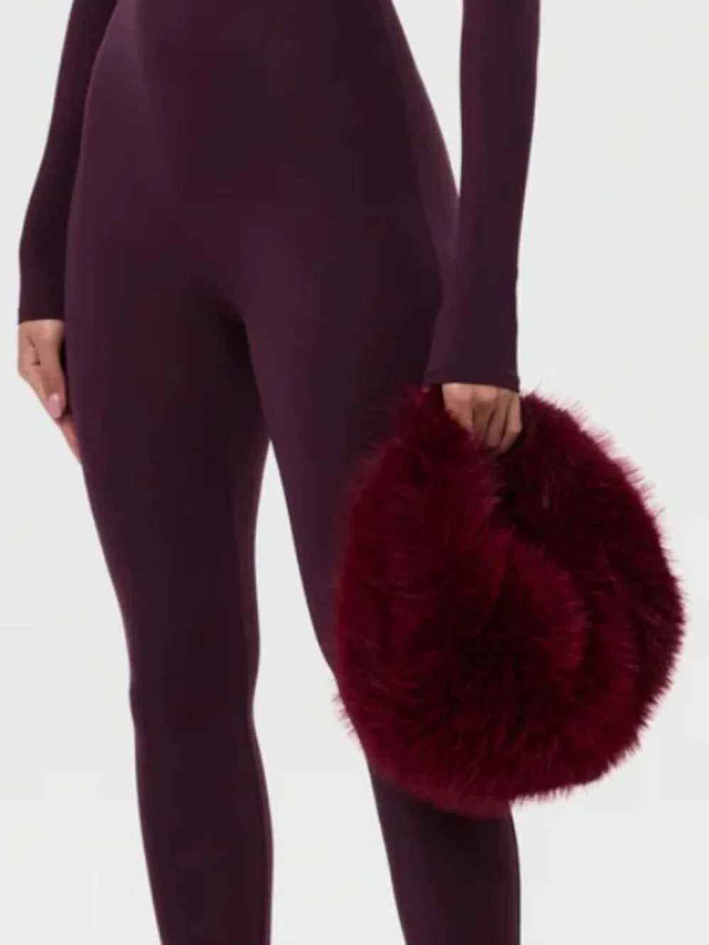 Naked Wardrobe Faux Fur Hobo 